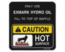 Exmark 116-0404 Decal-Hydraulic Tank