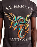 Ed Hardy Dragon Wings Rhinestone Tee