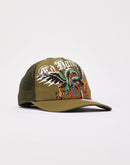 Ed Hardy Rhinestone Dragon Trucker Hat