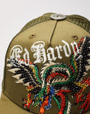 Ed Hardy Rhinestone Dragon Trucker Hat