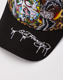 Ed Hardy Battle Skull Leopard Trucker Hat