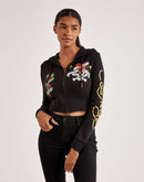 Ed Hardy Skull Full-Zip Fleece Hoodie
