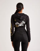 Ed Hardy Skull Full-Zip Fleece Hoodie