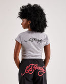 Ed Hardy Rhinestone Skull Baby Tee