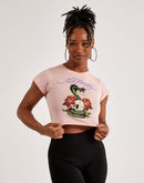 Ed Hardy Rhinestone Rose Cobra Baby Tee