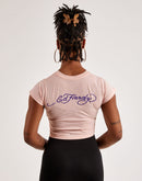 Ed Hardy Rhinestone Rose Cobra Baby Tee