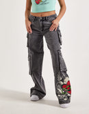 Ed Hardy Sacred Heart Cargo Jeans