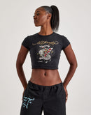 Ed Hardy Rhinestone Mi Amor Baby Tee