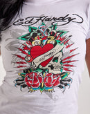 Ed Hardy Rose Skull Slim-Fit Tee