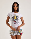 Ed Hardy Brave Eagle Rose Slim-Fit Tee