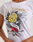 Ed Hardy Brave Eagle Rose Slim-Fit Tee
