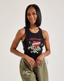 Ed Hardy Love Kills Slowly Rhinestone Tank Top