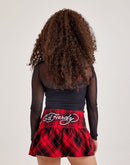 Ed Hardy Mesh Long-Sleeve Heart Top