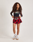 Ed Hardy Plaid Dragon Mini Skirt