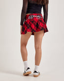 Ed Hardy Plaid Dragon Mini Skirt