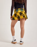 Ed Hardy Plaid True Eagle Mini Skirt
