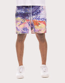 Akoo Landscape Nylon Printed Shorts