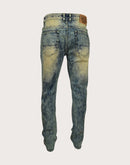 Grindhouse Vintage Wash With Rips Slim Fit Jeans