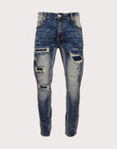 Grindhouse Rips With Backing Slim Fit Jeans