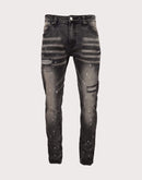 Grindhouse Washed With Mini Rips Slim Fit Denim Jeans