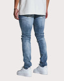 Crysp Denim Marble Slim Fit Light Wash Jeans