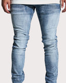 Crysp Denim Marble Slim Fit Light Wash Jeans
