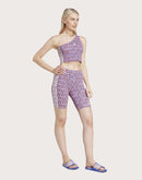 Adidas x FARM All Over Print Blue/Red Bike Shorts