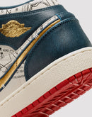 Nike 1 Mid SE Grade School Boys' "Armory Navy/Metallic Gold/Pale Ivory"