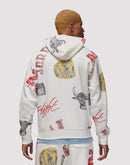 Nike Essential Printed Fleece Cream Hoodie