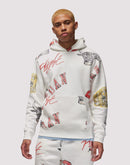 Nike Essential Printed Fleece Cream Hoodie
