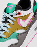 Nike Air Max 1 SE Grade School Girls' Black/White/Playful Pink/Stadium Green