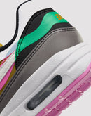 Nike Air Max 1 SE Grade School Girls' Black/White/Playful Pink/Stadium Green