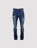 Grindhouse Stacked Flare Ripped Slim Fit Jeans