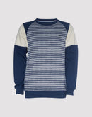 A.TIZIANO Meyer Navy Crewneck