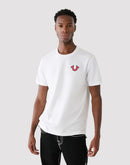 True Religion Buddha Logo White Tee