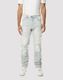 Grindhouse Fray Cut N Sew Straight Fit Denim Jeans
