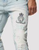 Grindhouse Varsity Slim Fit Speckle Jeans