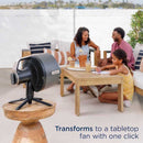 Shark FlexBreeze™ Pro Mist Indoor Outdoor Pedestal & Table Fan With Water Tank (Charcoal)