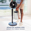 Shark FlexBreeze™ Pro Mist Indoor Outdoor Pedestal & Table Fan With Water Tank (Charcoal)
