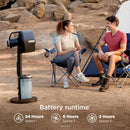 Shark FlexBreeze™ Pro Mist Indoor Outdoor Pedestal & Table Fan With Water Tank (Charcoal)
