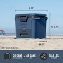 Ninja FrostVault™ 30qt Hard Cooler with Cold Dry Zone, Lakeshore Blue