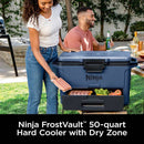 Ninja FrostVault™ 50qt Hard Cooler with Cold Dry Zone, Lakeshore Blue