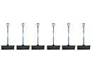 Wolverine FD24PP Snow Shovels (6-Pack) 26.5 Inch ABS Poly Head Fiberglass Shaft D-Handle