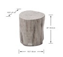Elementi Home - Daintree 19" Stump Concrete Side Table FEG08