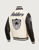Pro Standard NFL Las Vegas Raiders Retro Classic Rib Wool Varsity Jacket