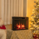 26 Inch Infrared Electric Fireplace Insert With Remote Control-Black
