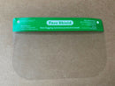 Reusable Safety Face Shield Full Protection Clear Anti-fog Visor Guard, Pack of 5 - FS-5PK-GREEN