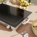 Food Warmer with Adjustable Temperature, Electric Warming Tray with Cool-Touch Handles for Parties