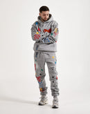 First Row Flying Heart Fleece Pants