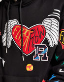 First Row Flying Heart Fleece Hoodie